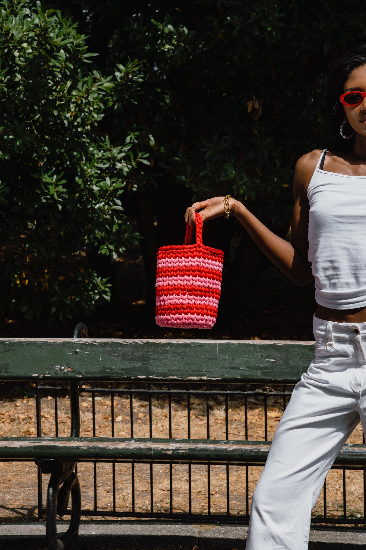 Red and Pink Hope Bucket Bag