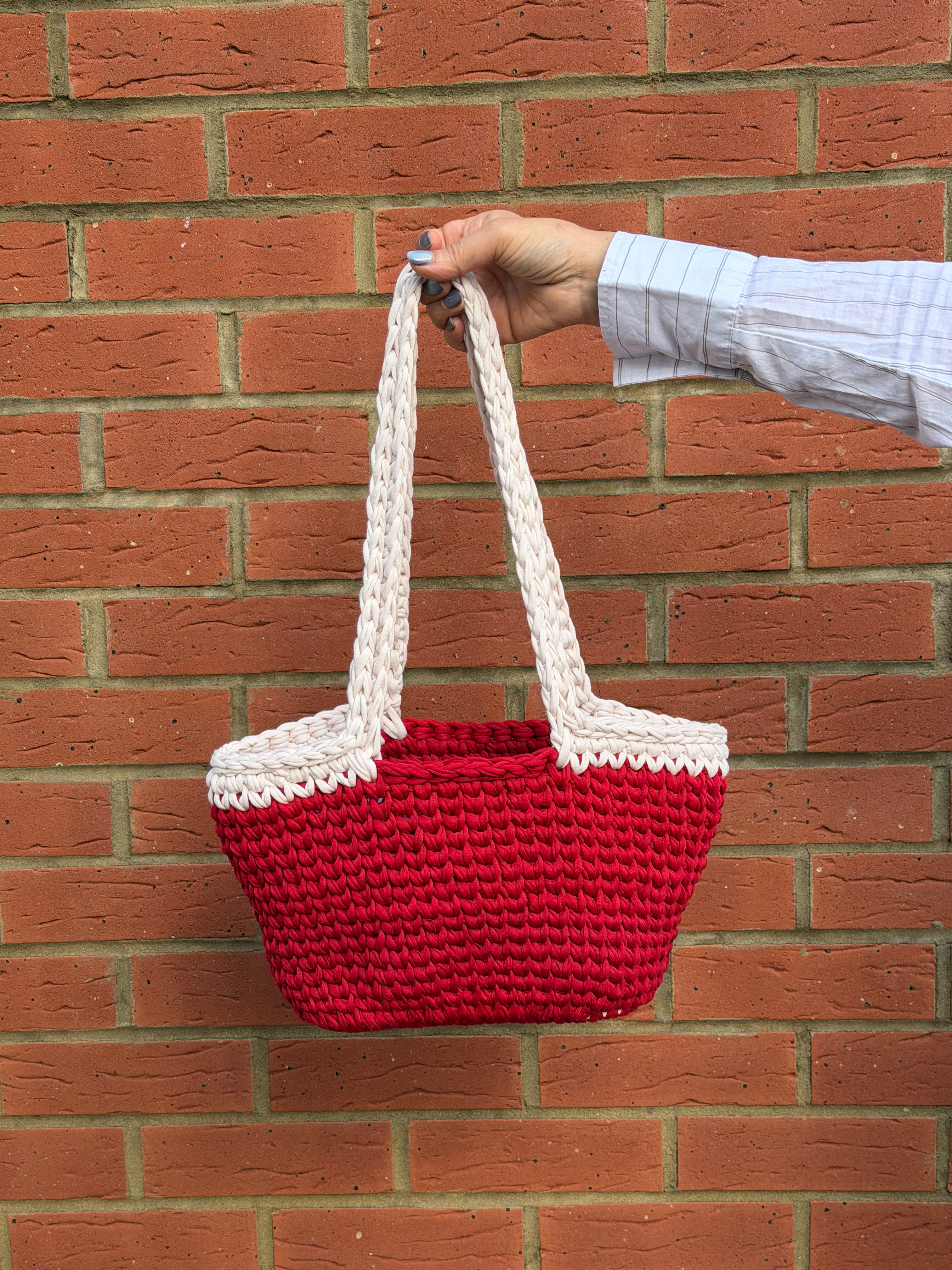 Red & Cream Darla Shoulder bag