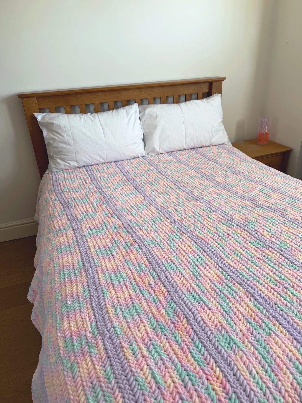 Marshmallow Stripes Thick Blanket