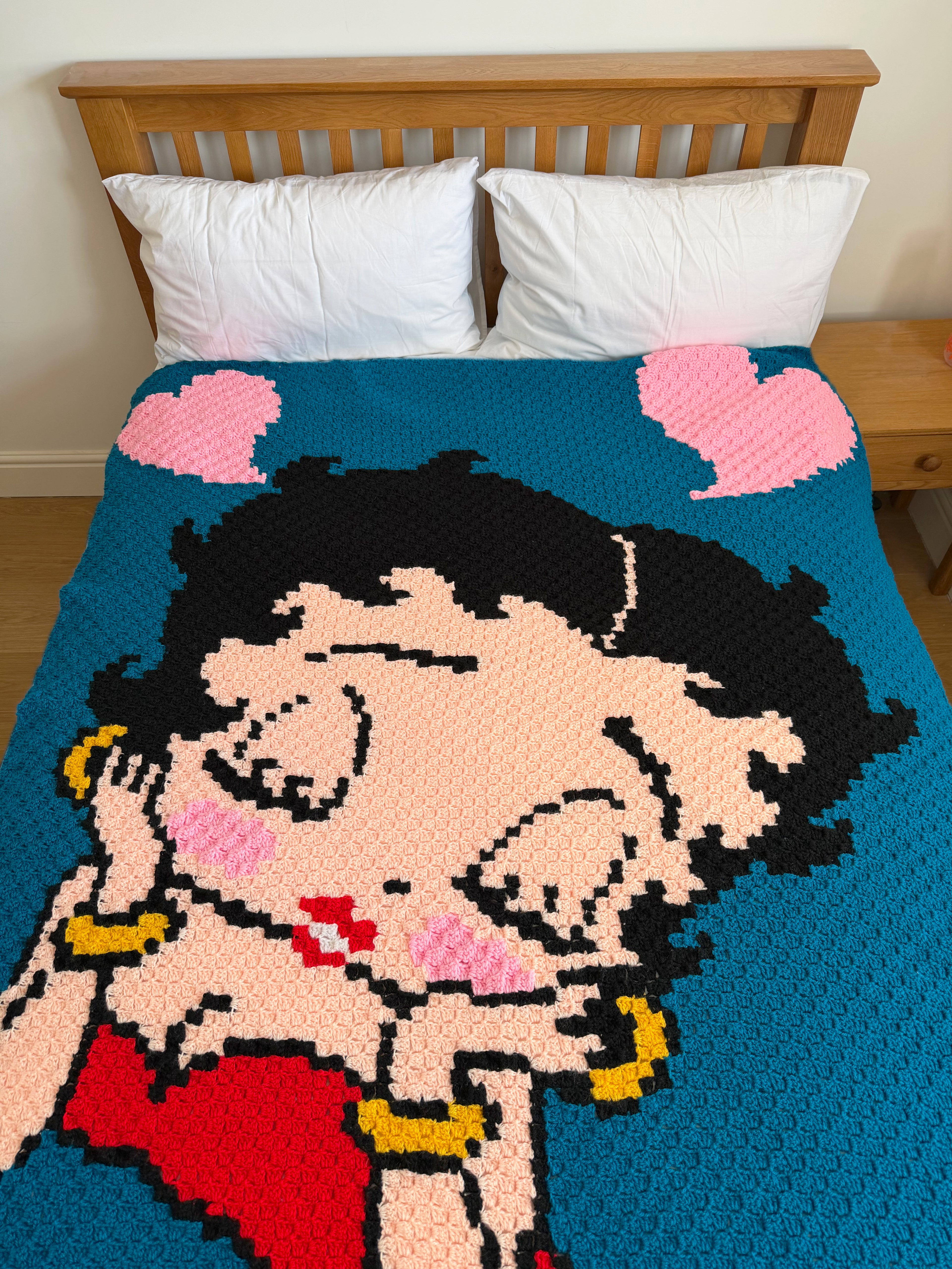 Betty Boop Face Blanket