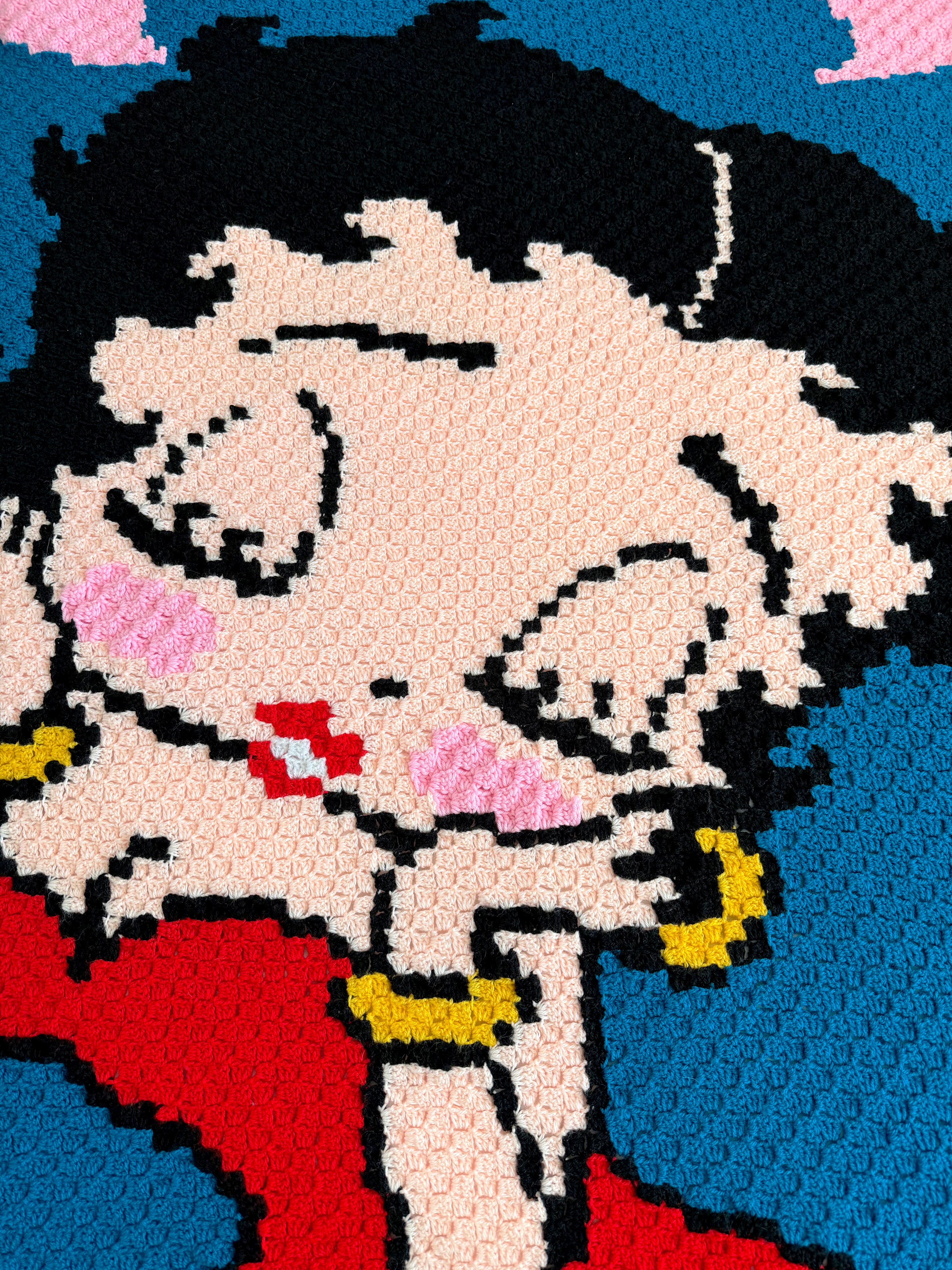 Betty Boop Face Blanket