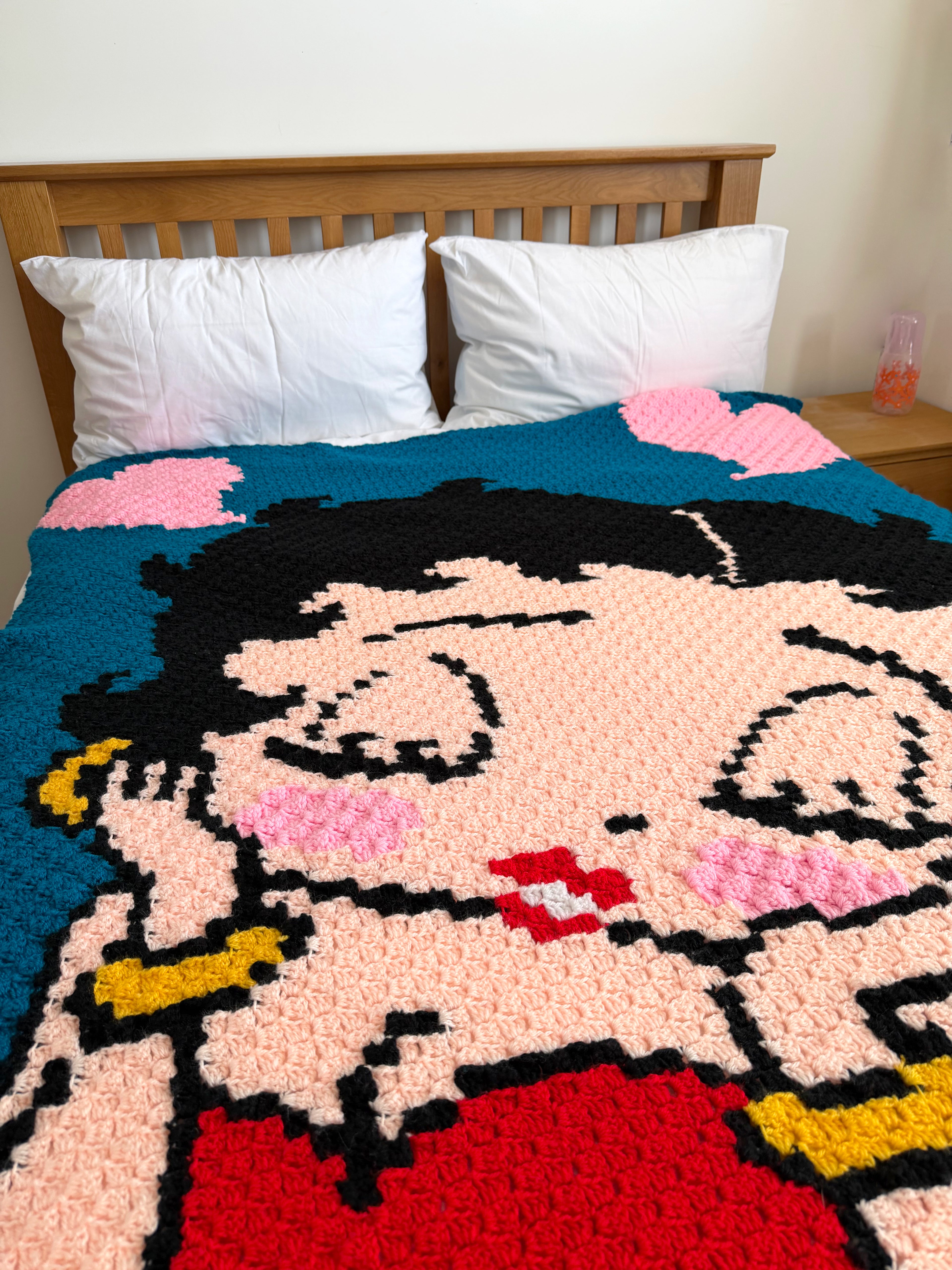 Betty Boop Face Blanket