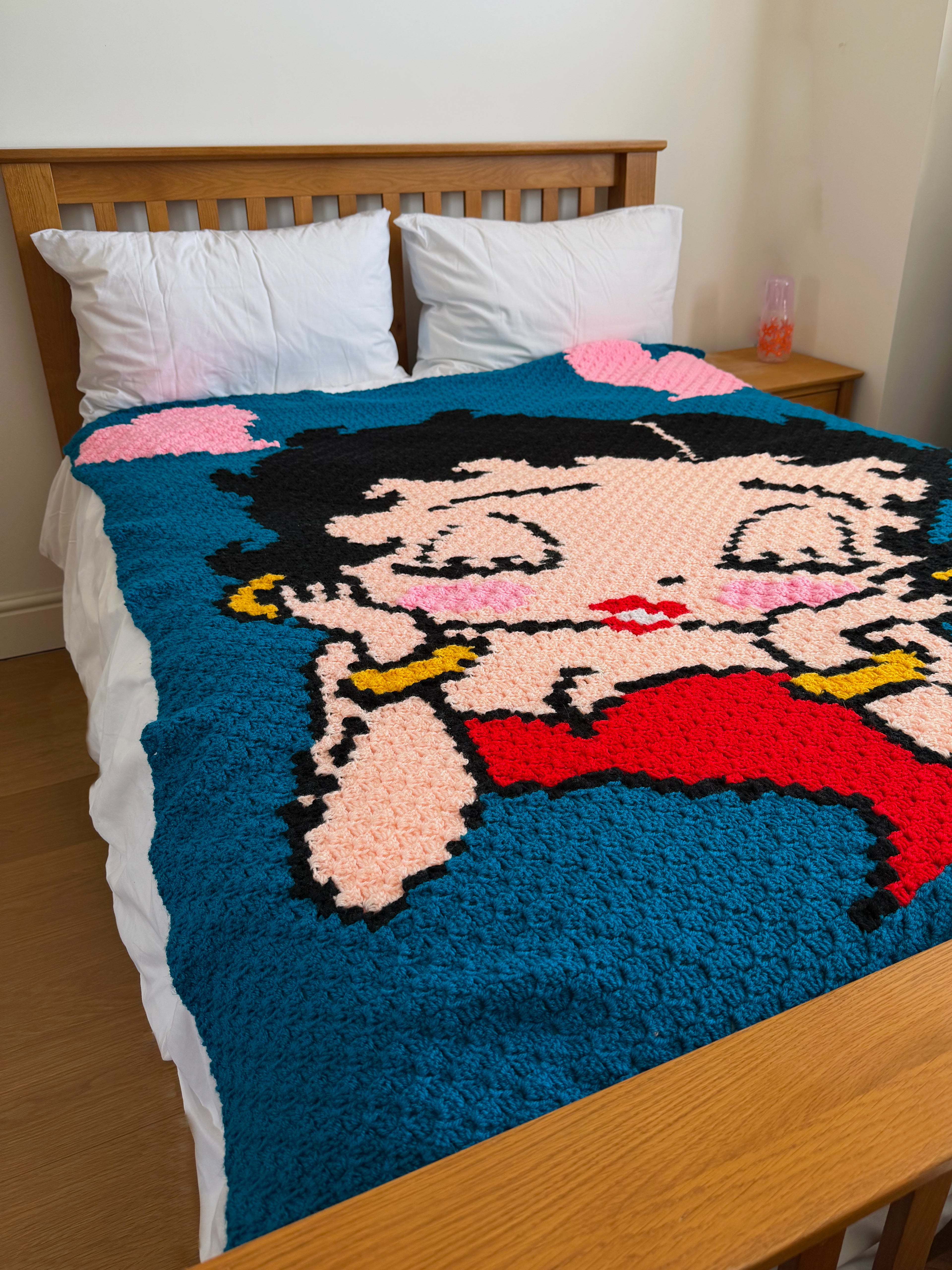 Betty Boop Face Blanket